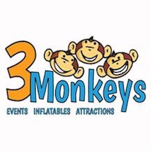 Logo for 3 Monkeys Inflatables